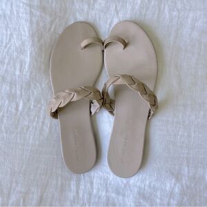 Jenni Kayne Leather Braided Strap sandal